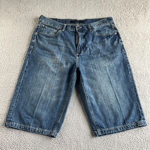 Sean John Shorts Mens 36‎ Blue Bermuda Denim Jean Skater Grunge Hip Hop [37]